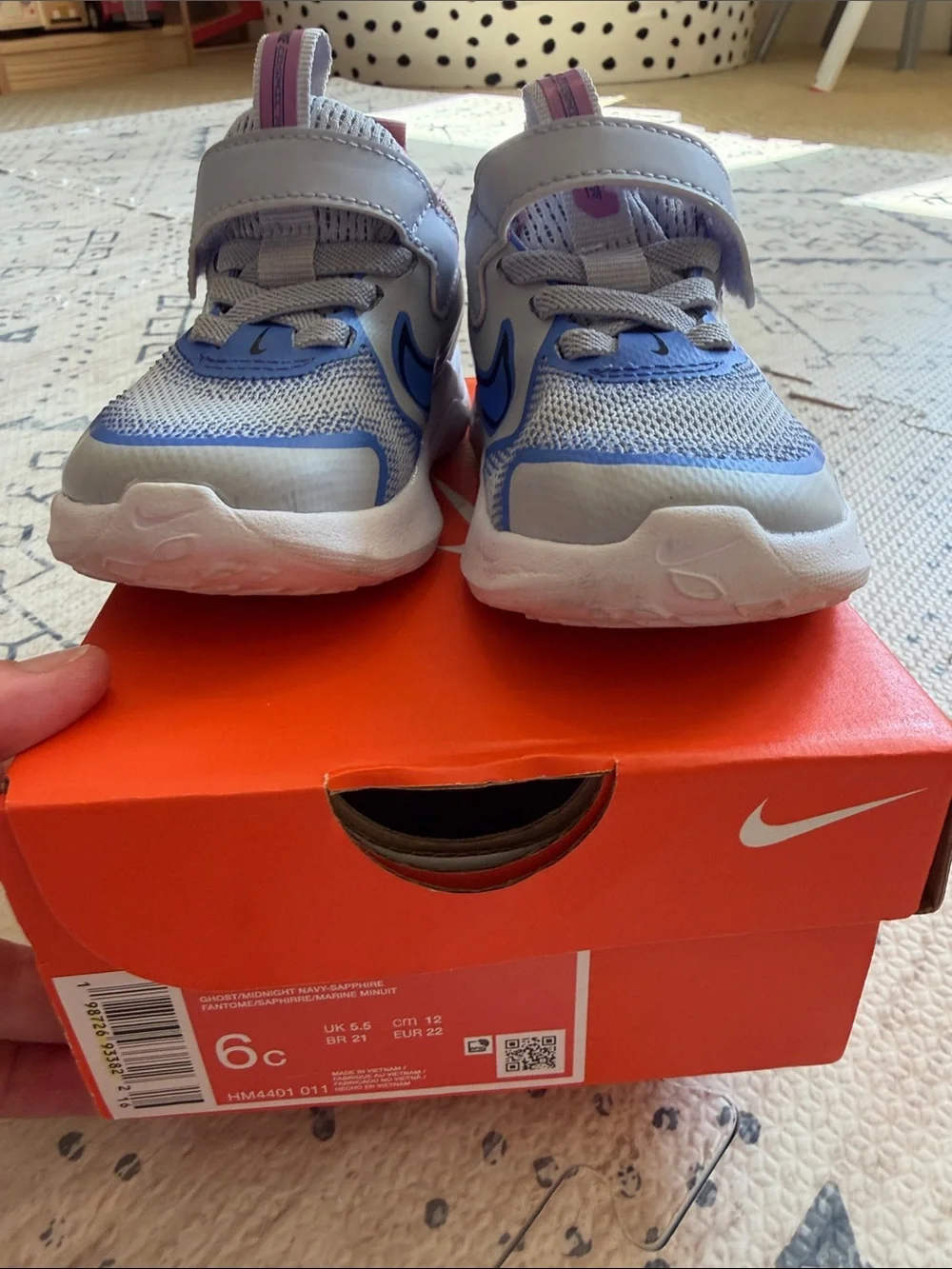 Nike Toddler Cosmic Runner Sneaker Blue/Pink Size 6